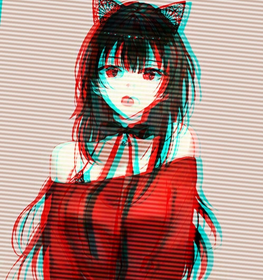 Аниме тян глитч