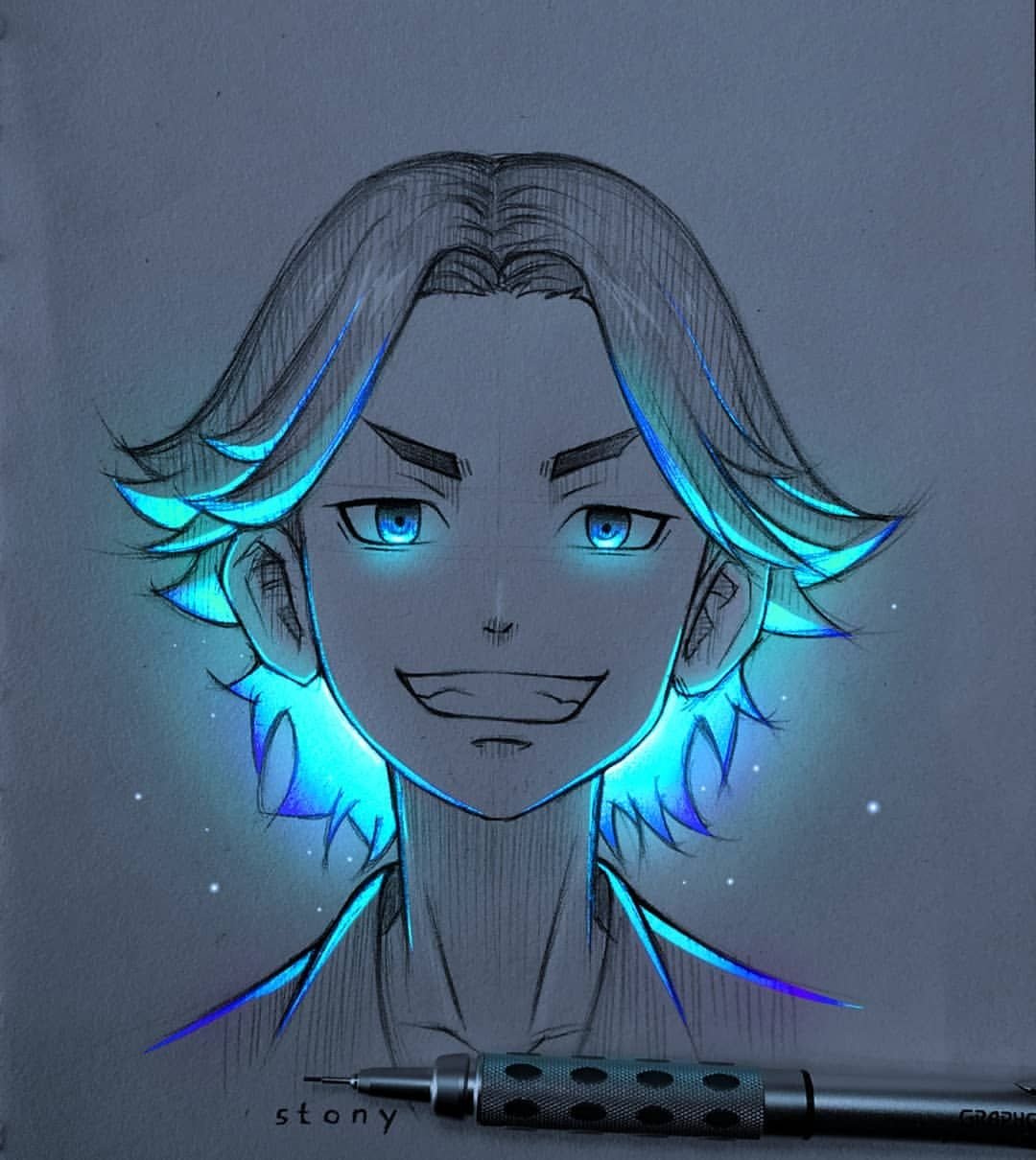 Аниме девочка с необычными глазами