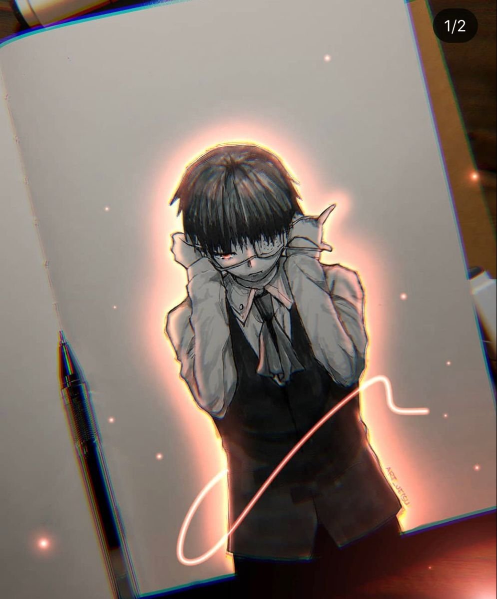 Мику Хацунэ в неоне киберпанк