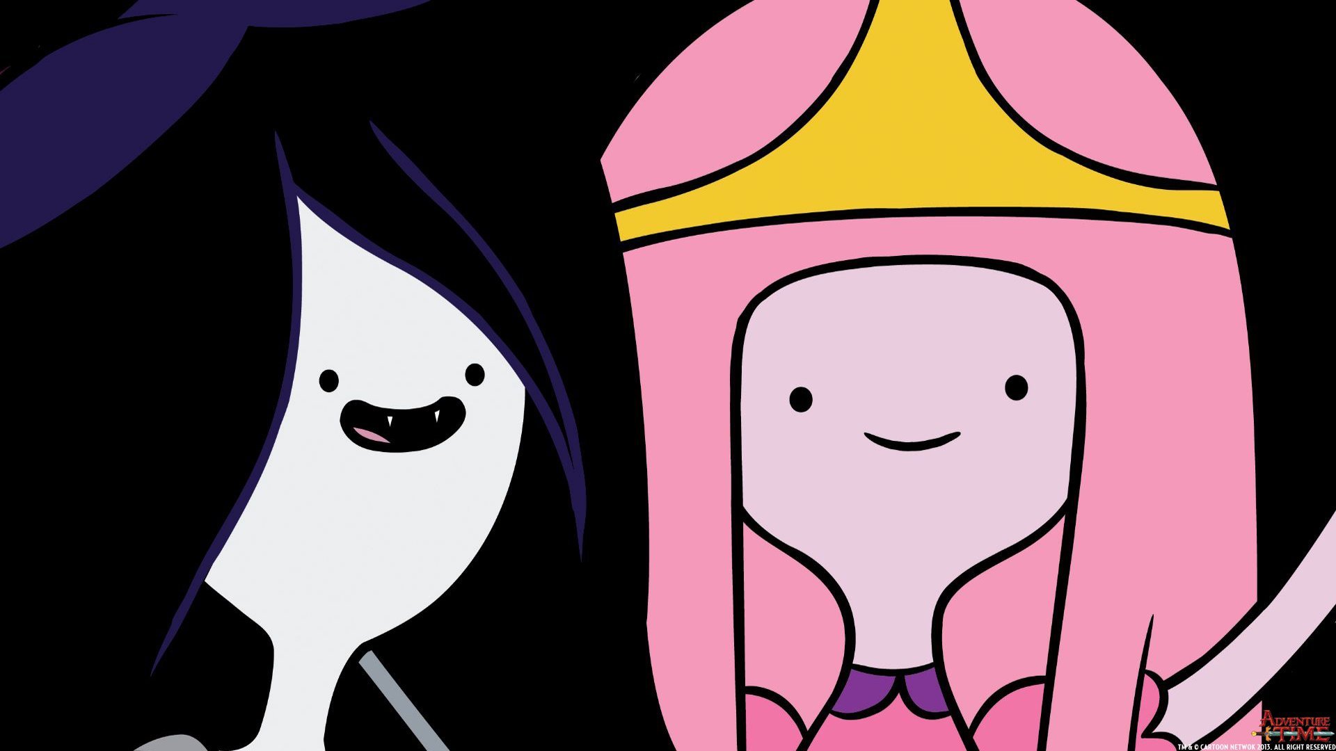 Обои двух лп. Принцесса Бубль ГУМ. Принцесса Бубль ГУМ лицо. Adventure time Марселин. Парные обои для ЛП.