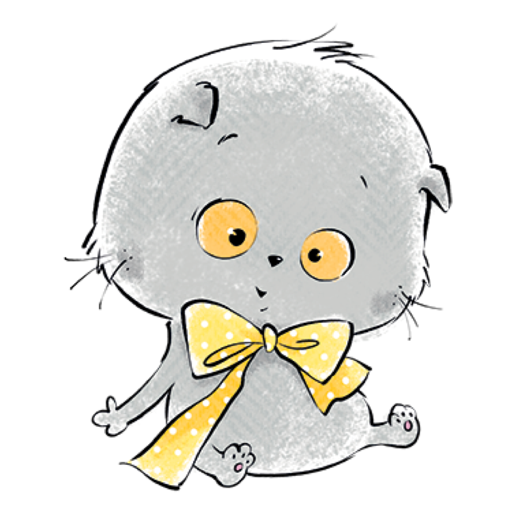 Кот Басик нарисованный