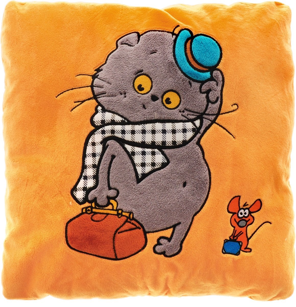 Кот Басик в желтой куртке 25 см