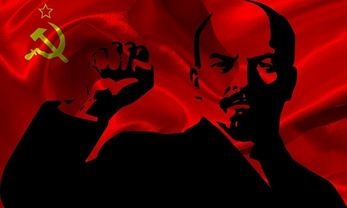 Ленин на фоне СССР