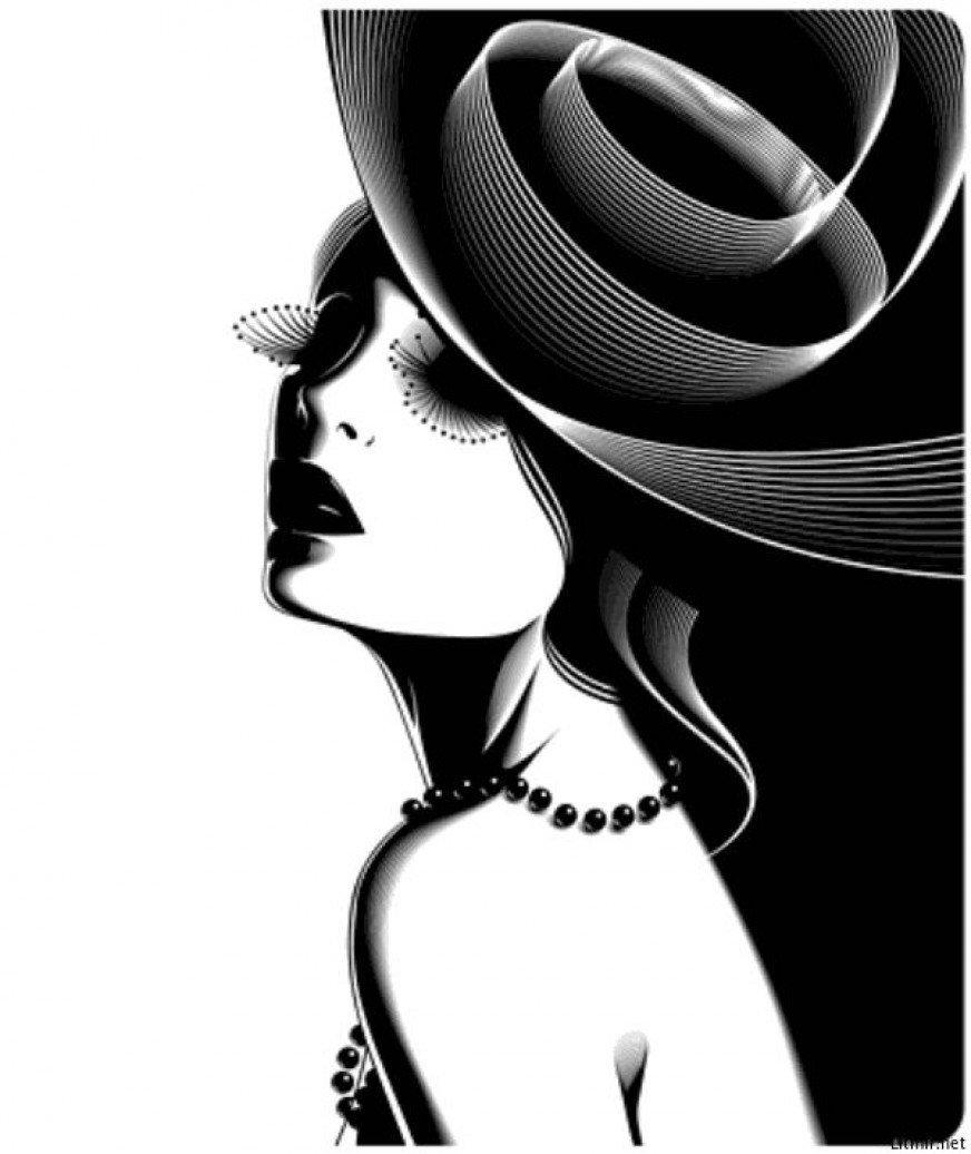 Fashion illustration Одри Хепберн