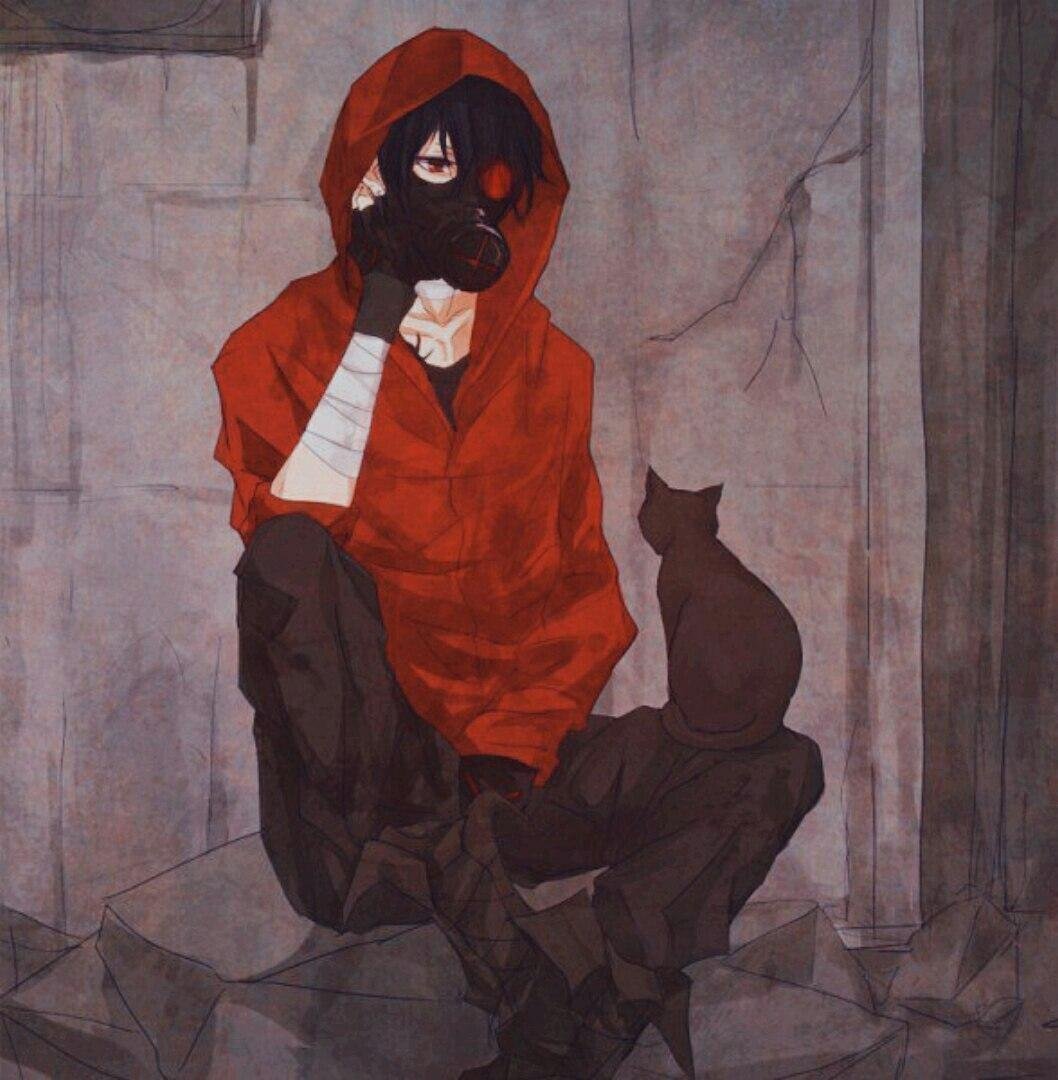 Красная аватарка