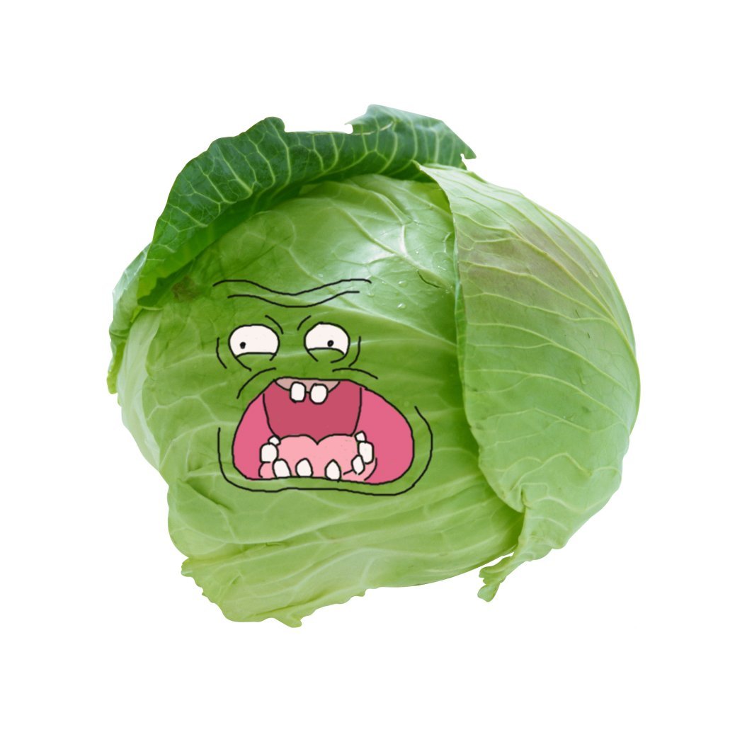 Веселые овощи капуста