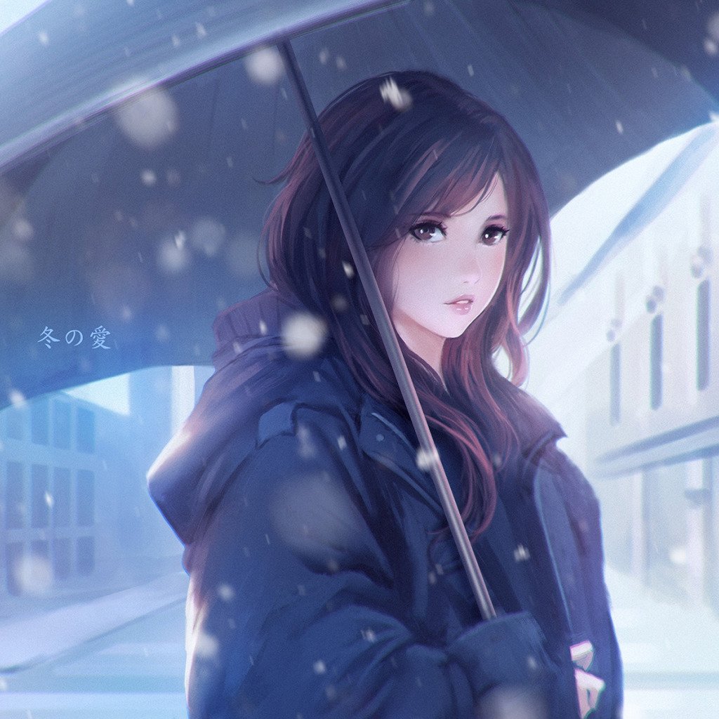 Зимние аватарки аниме