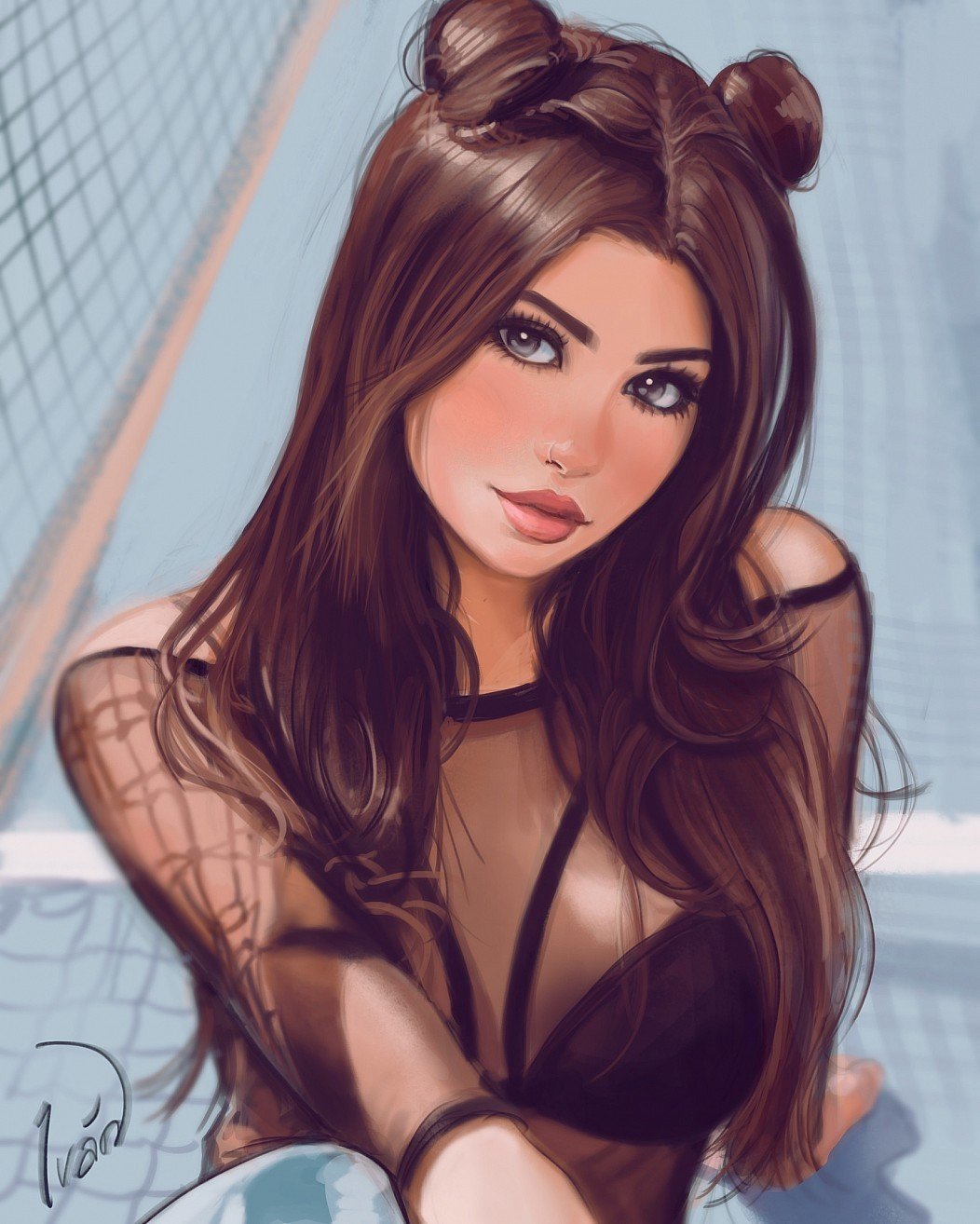 Нарисовать девушку