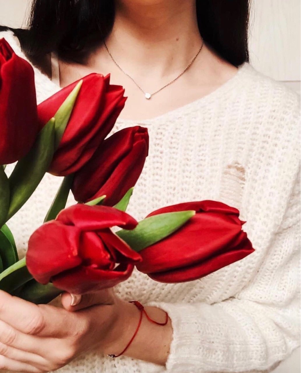 Красивый букет в руках