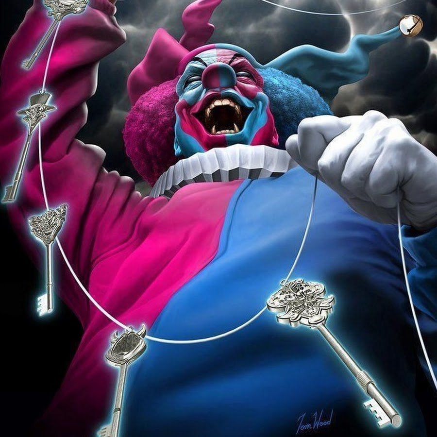 Клоун 1488. Insane Clown Posse Art. Клоун с сигаретой.