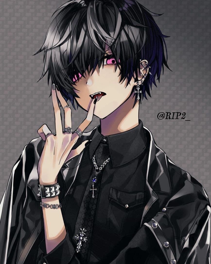 На аву аниме для парней улыбки