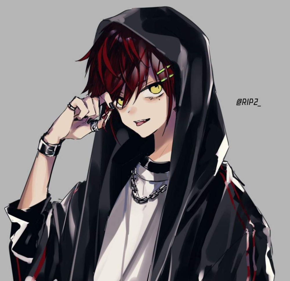 Аниме парень в маске