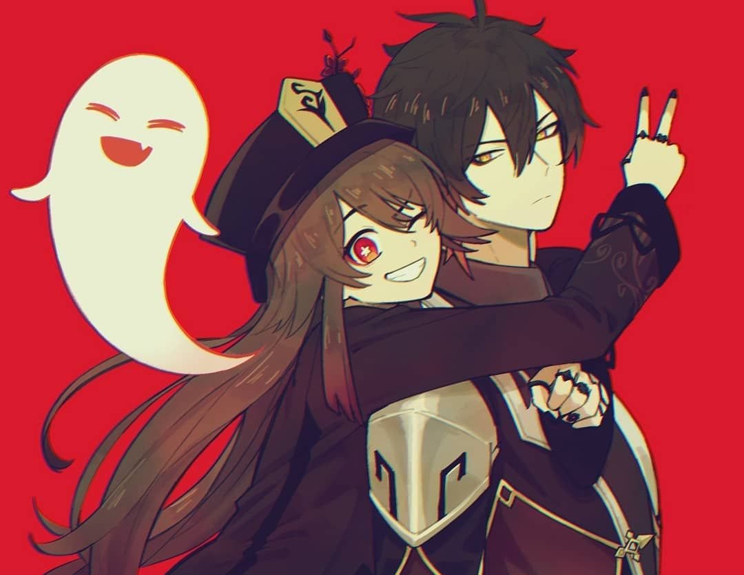 Парные авы на 3 Геншин