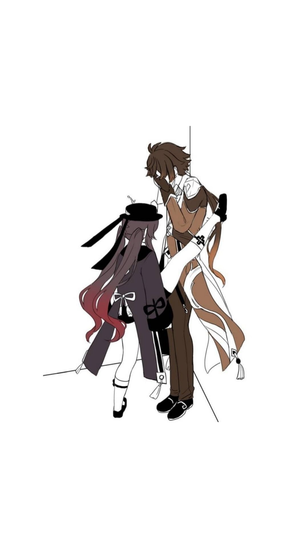 Ху Тао и Чжун ли арты