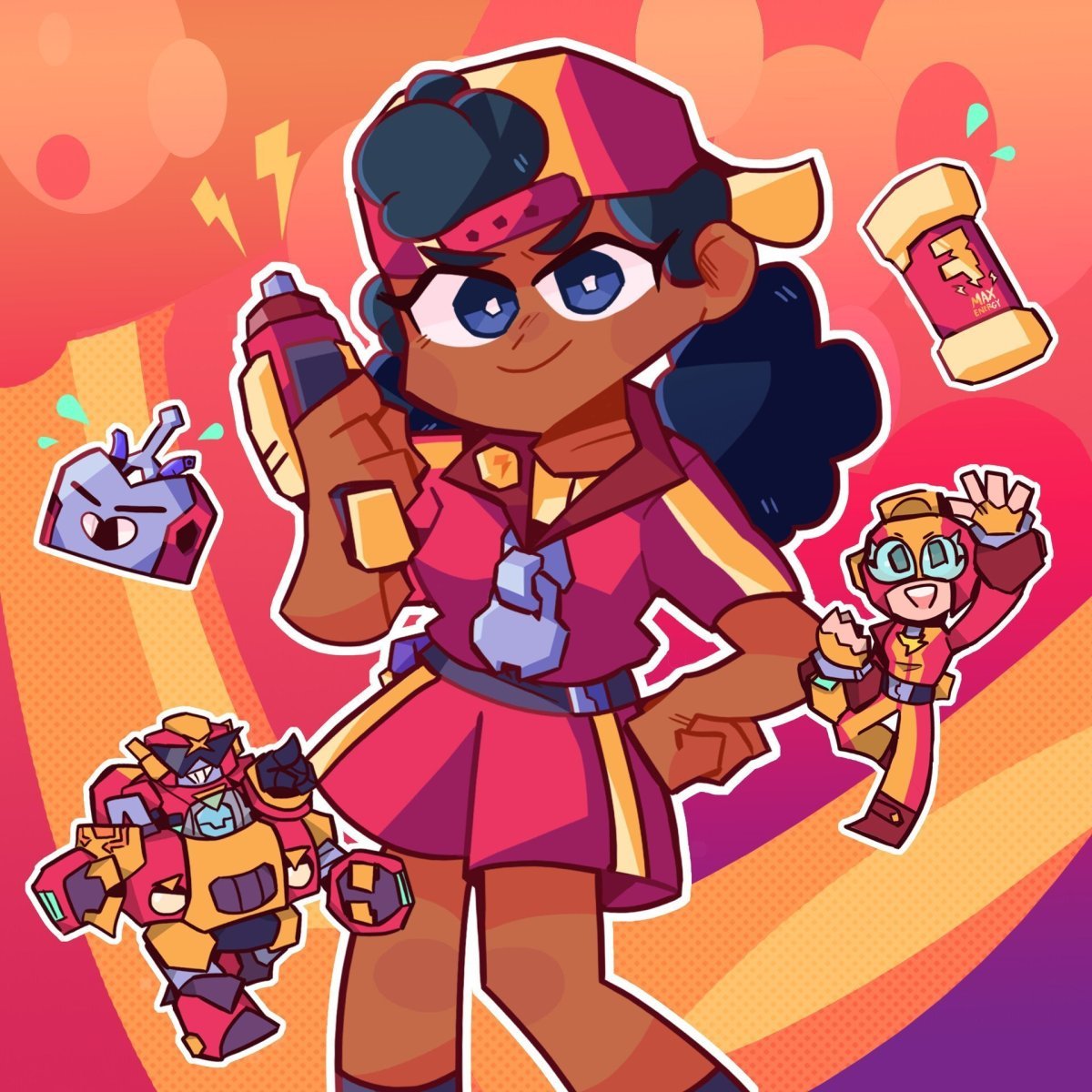 Иконка Леона из БРАВЛ старс