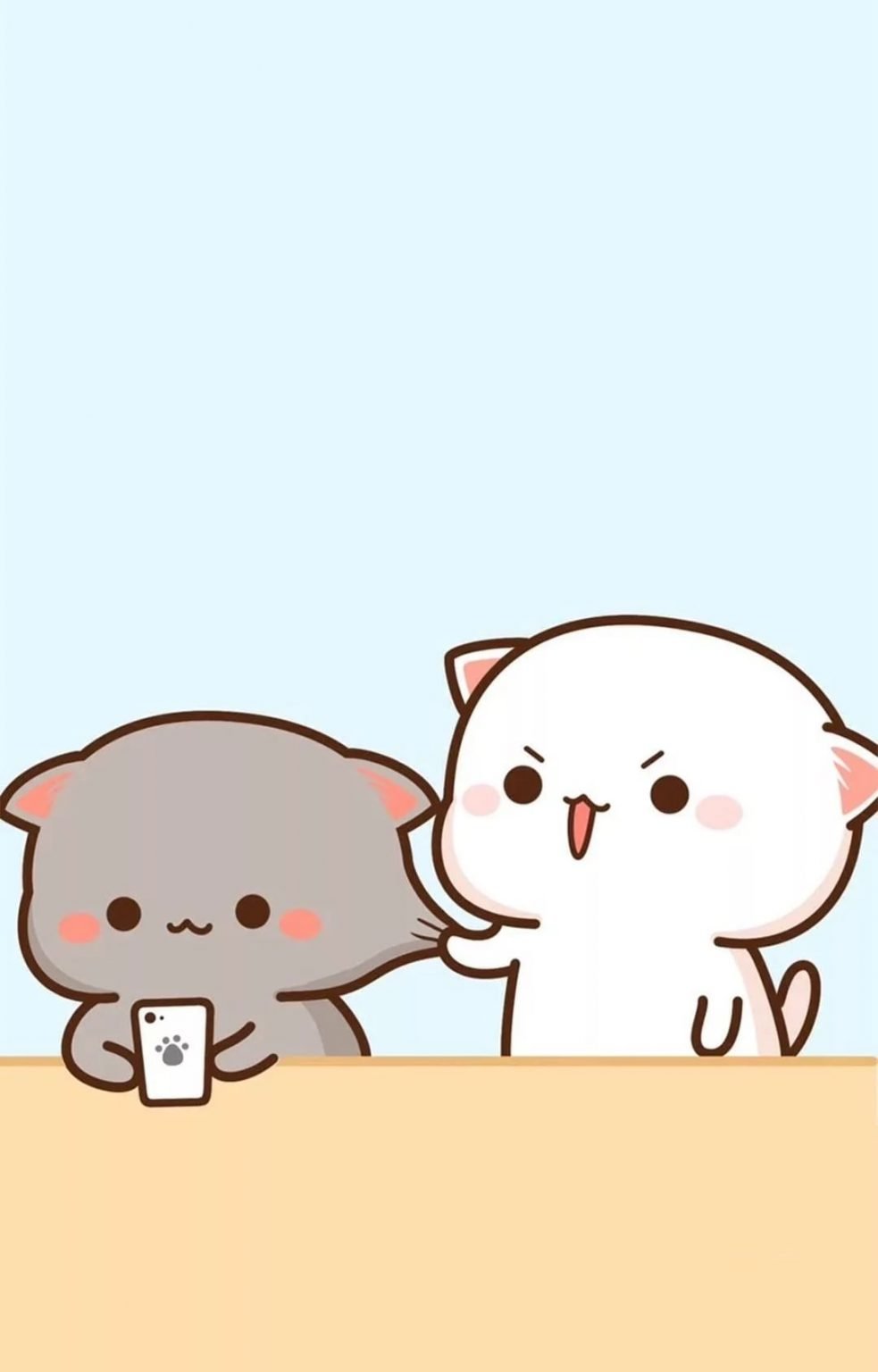 Обои на телефон котики милые