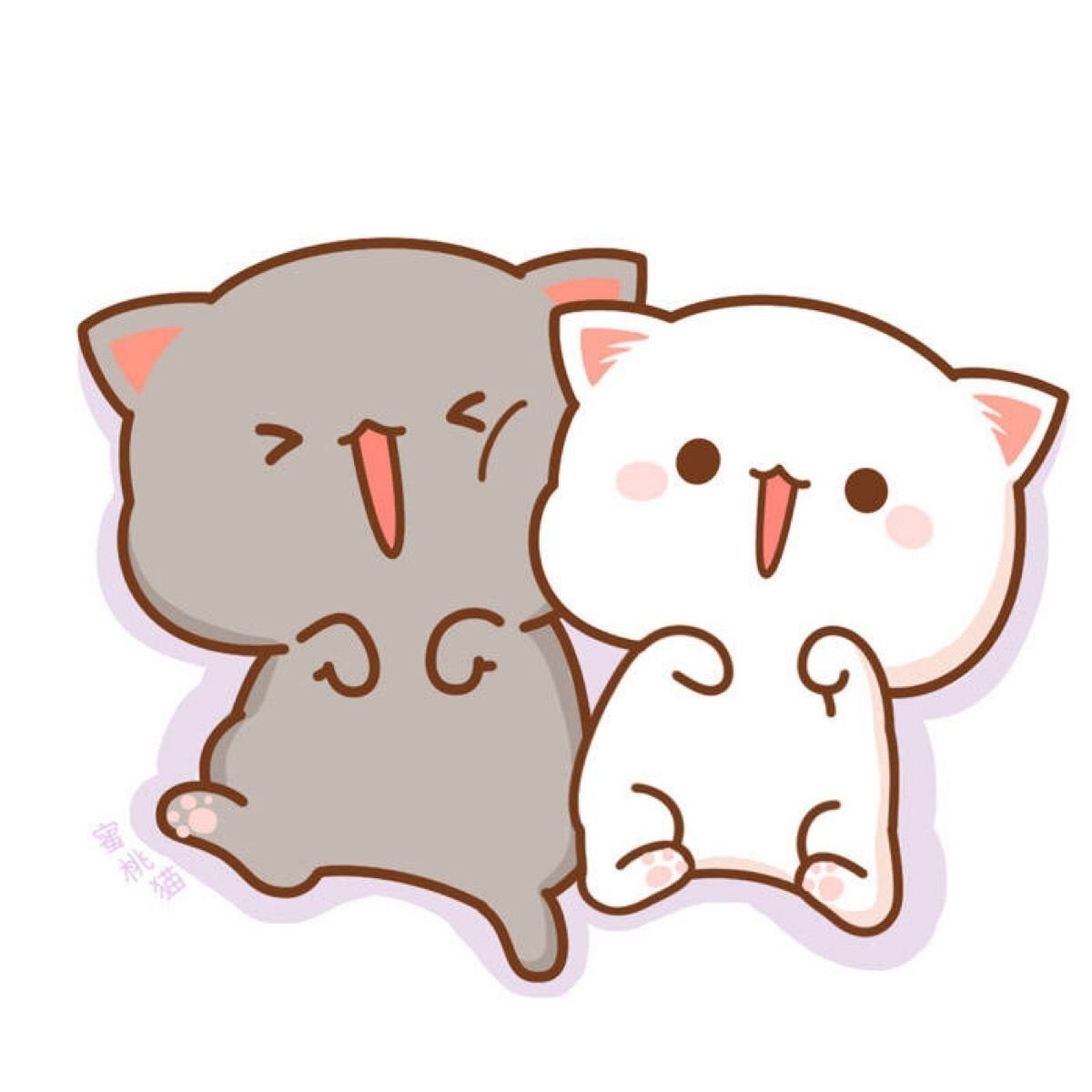 Парные кавайные котики