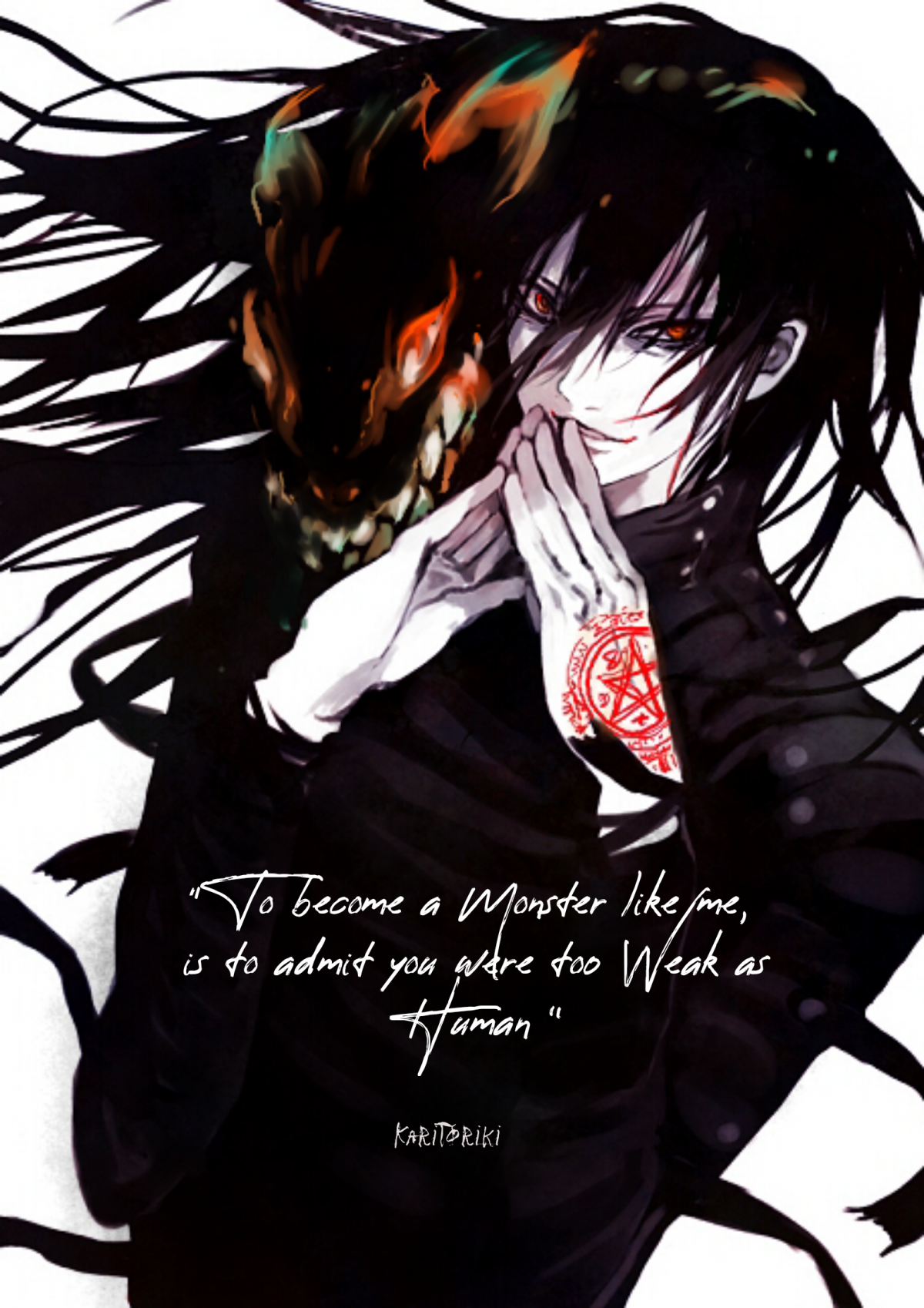 Аватарка аниме мальчик демон