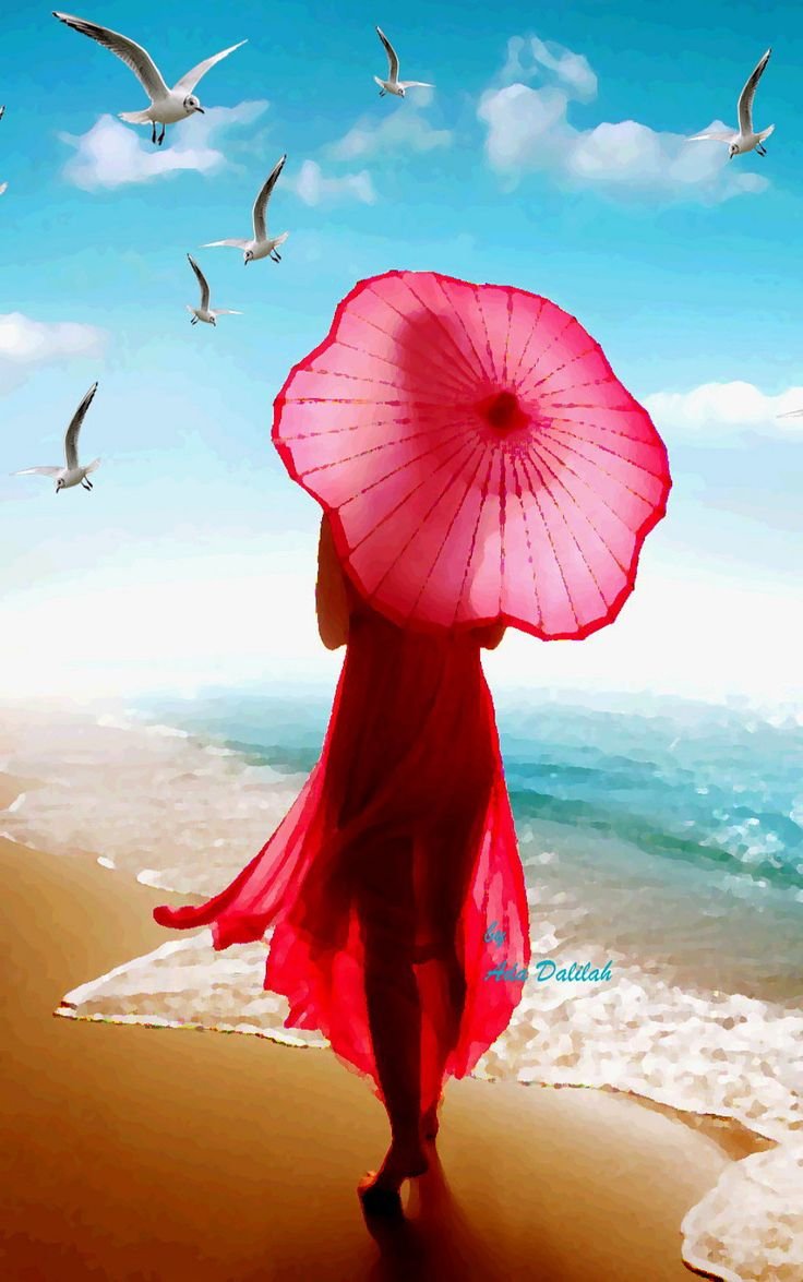 Силуэт на фоне солнца