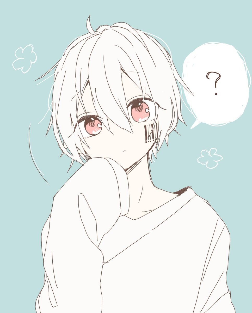 Аниме мальчик с белыми волосами