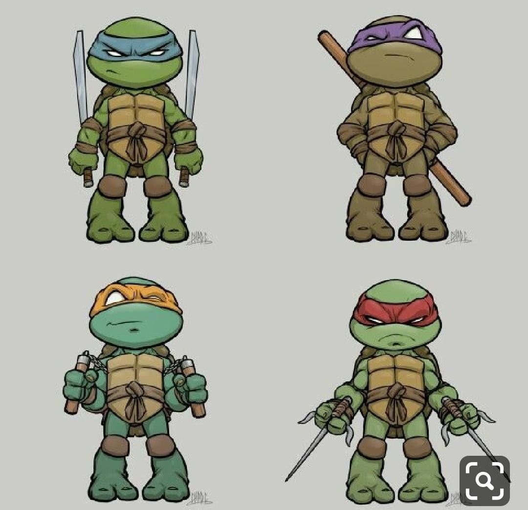 Черепашки ниндзя рисунок легкий Микеланджело