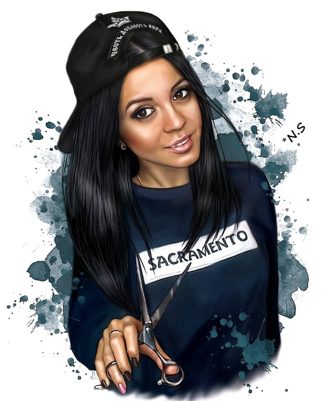 Арты девушек для инстаграма