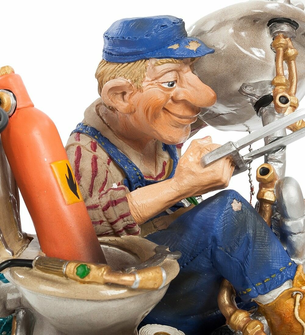 Карикатура на слесаря ремонтника