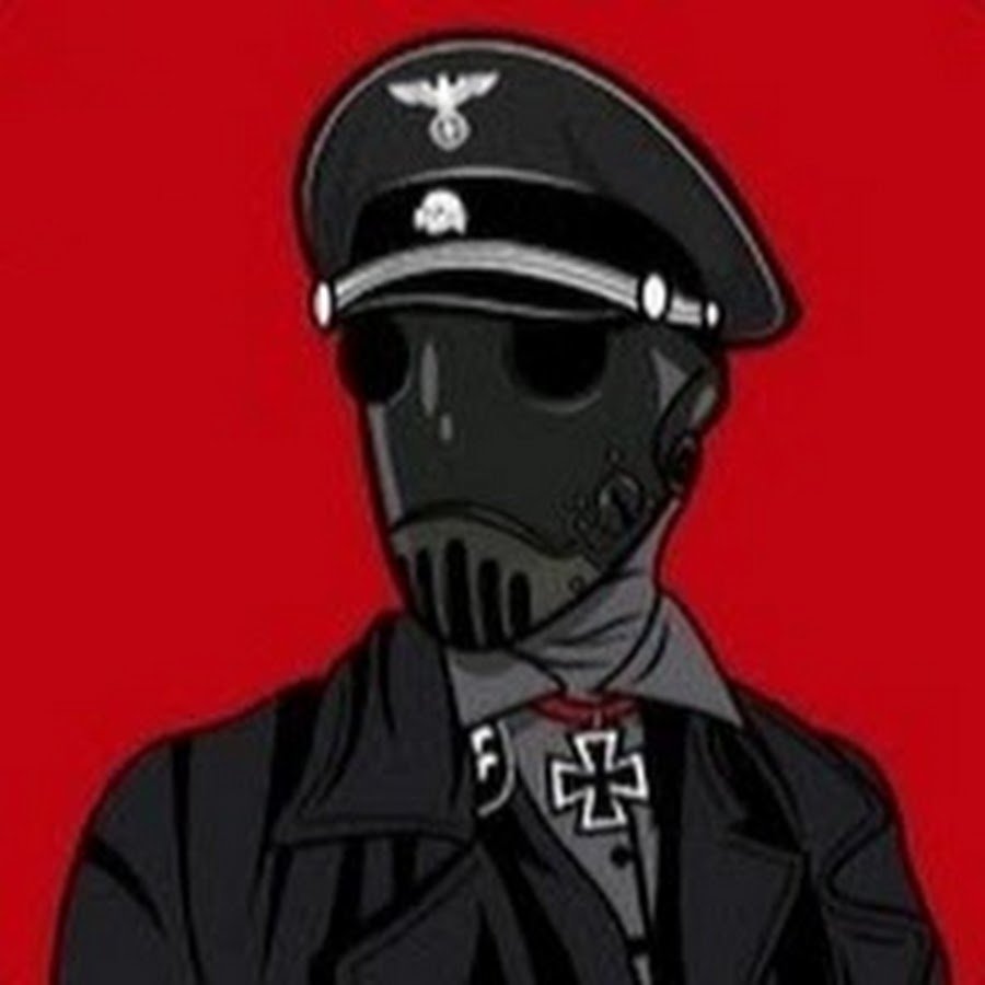 Неоновый череп на черном фоне