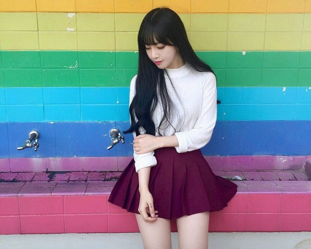 Корейские девушки со спины