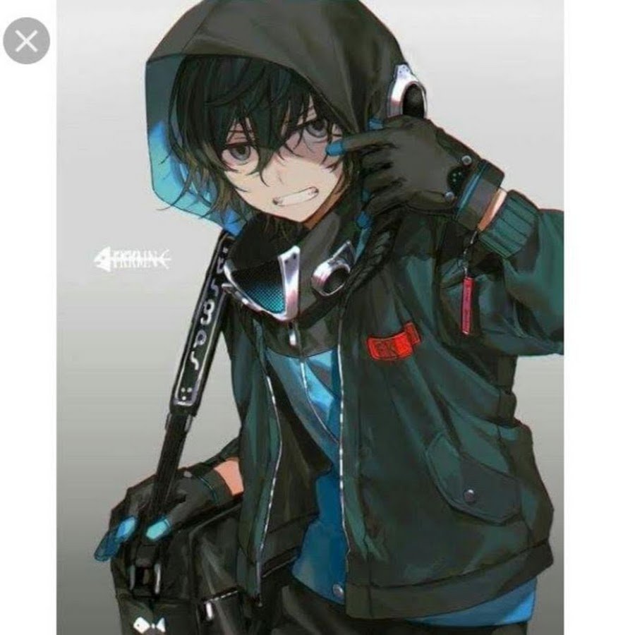 Аниме парень в бандане