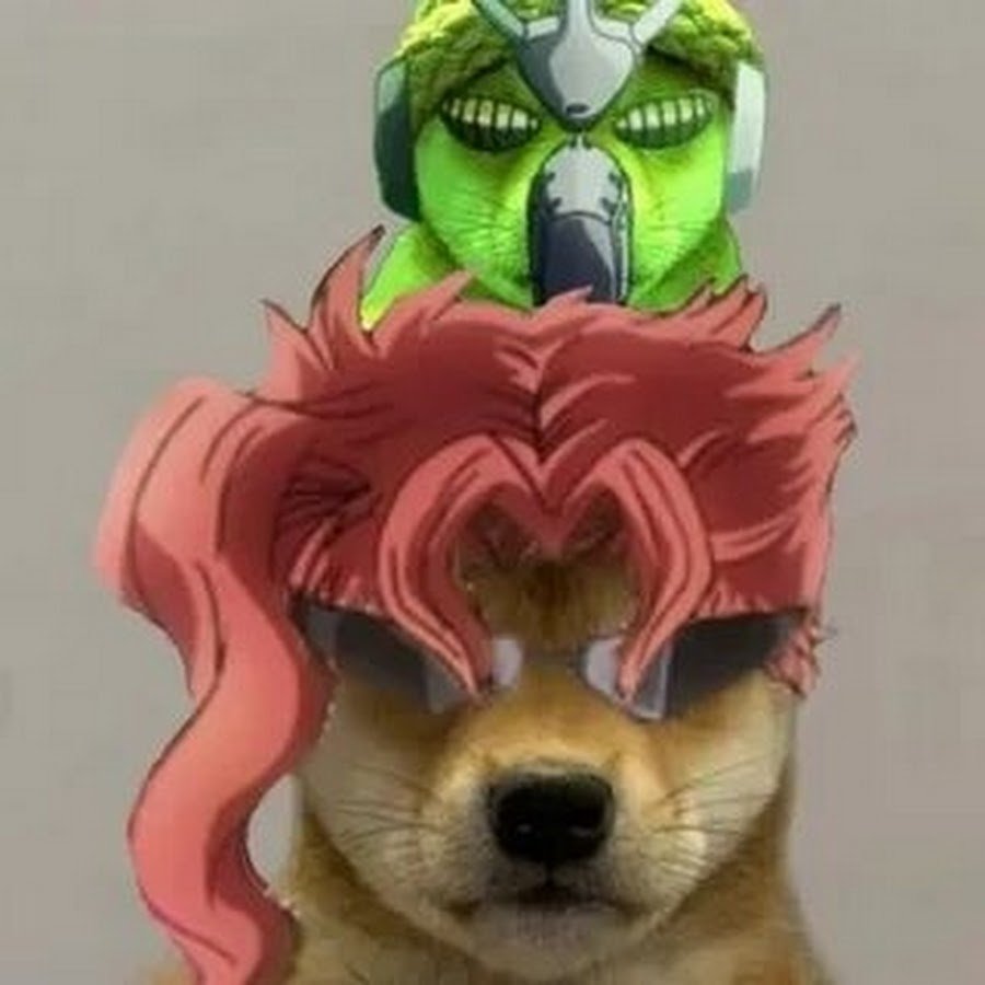 Пес с прической Мем