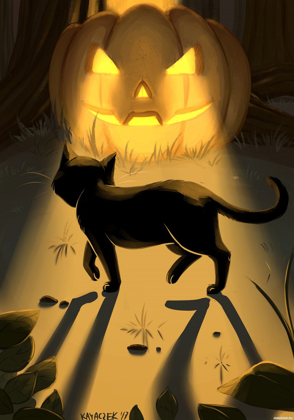 Ава на Хэллоуин
