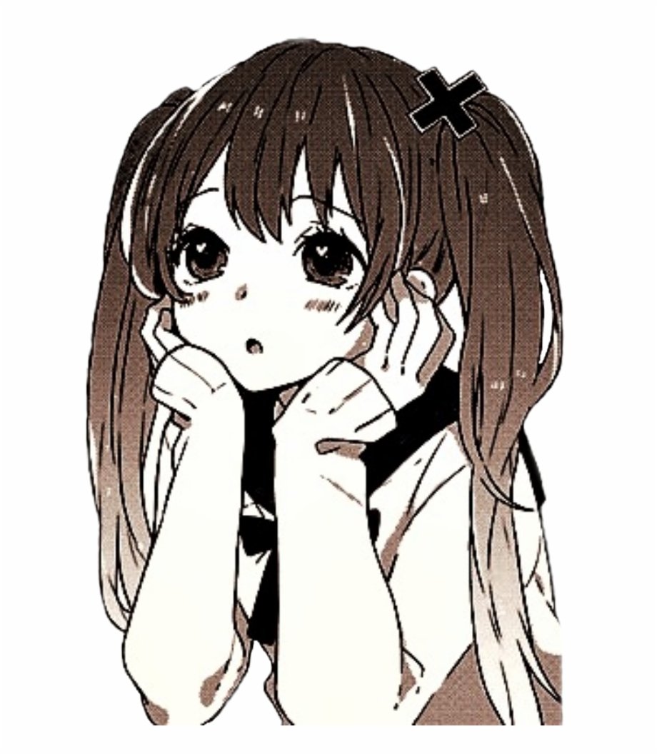 Аниме в черно белом стиле