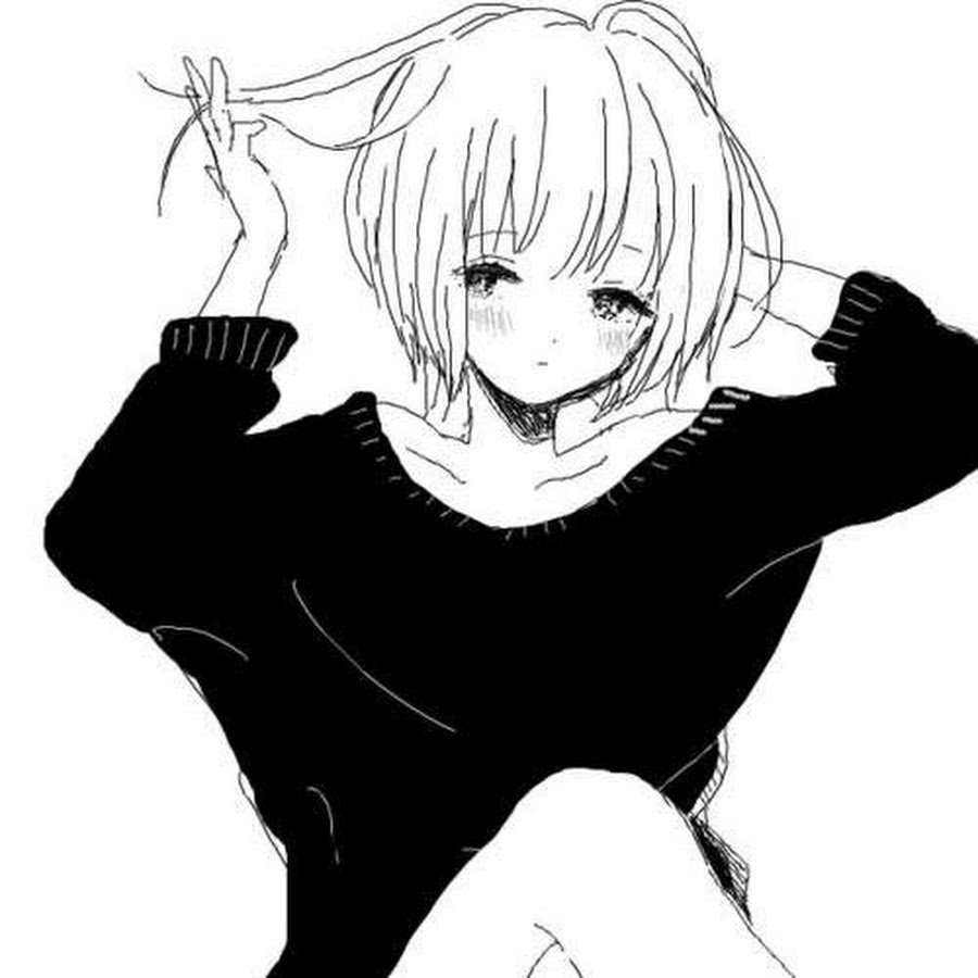 Аниме чёрно белое