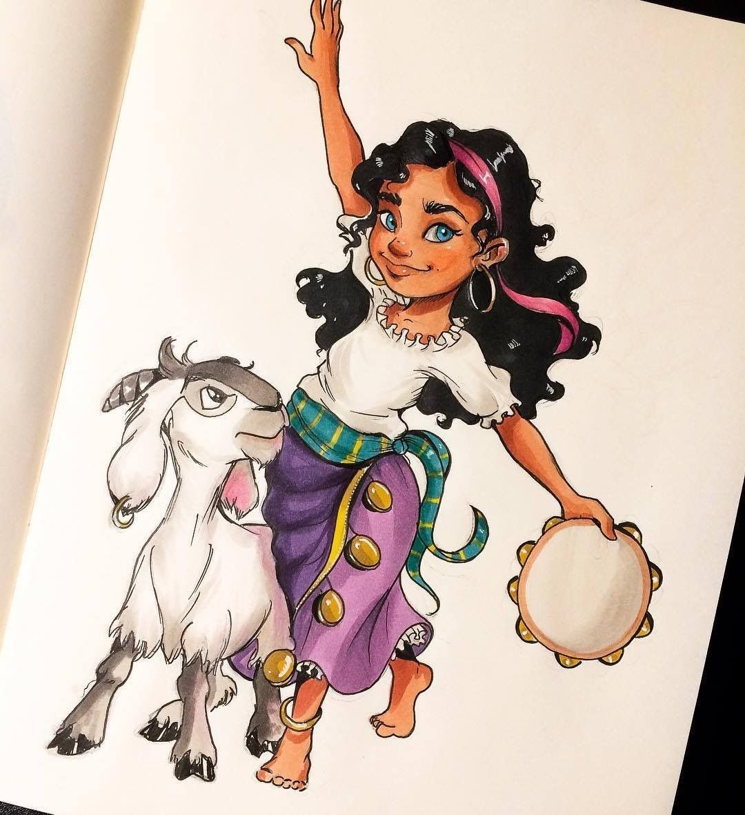 Цыганка иллюстрация