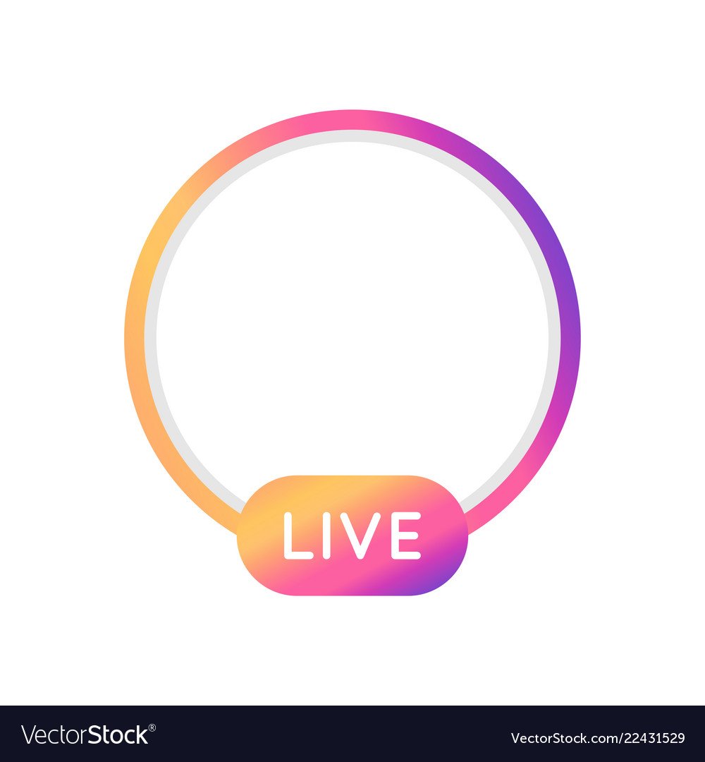 Значок Live Instagram