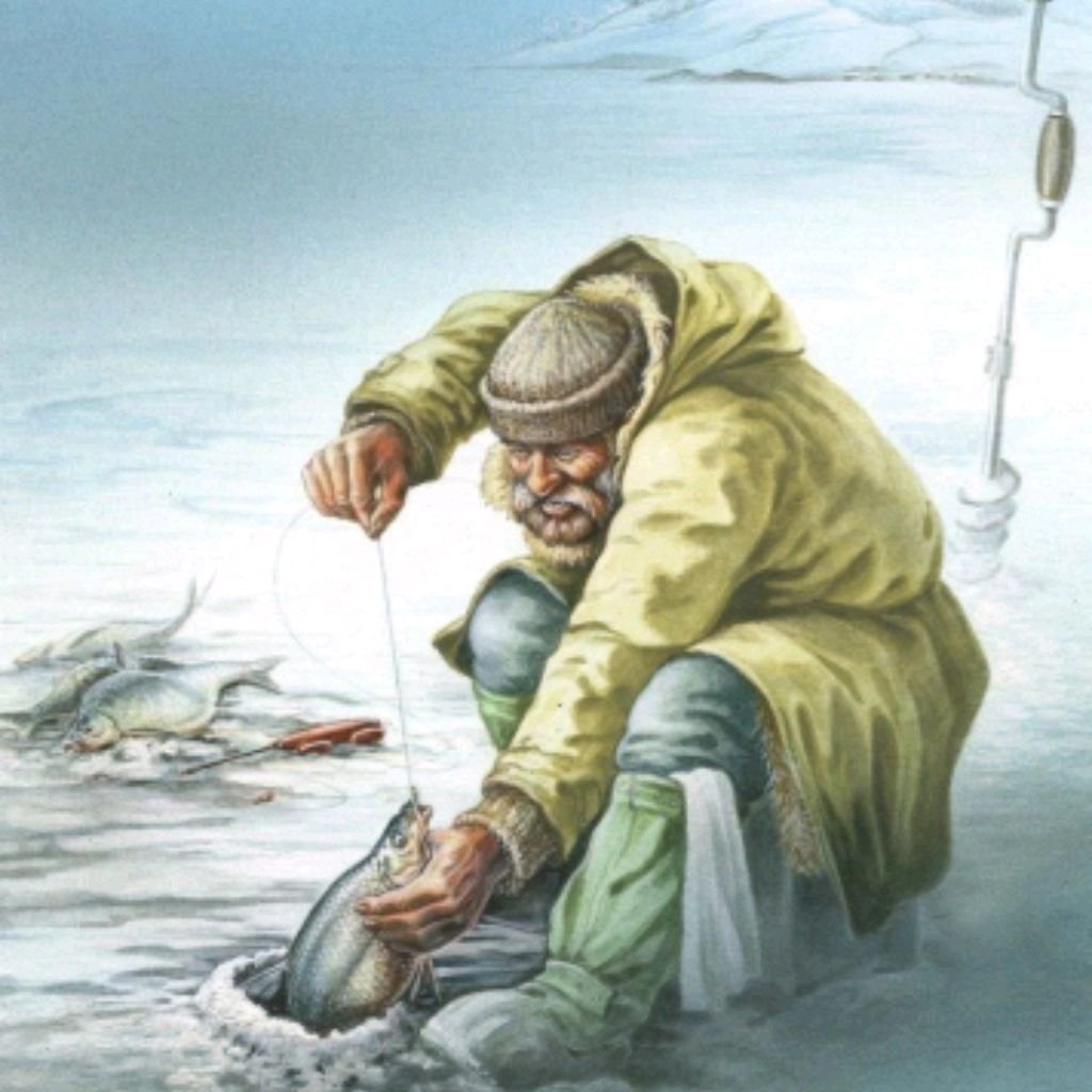 Мальчик Рыбак вектор