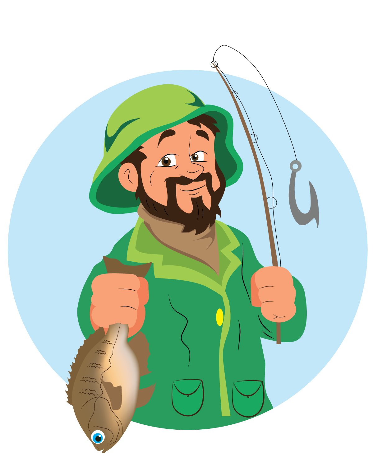 Рыбалка значок