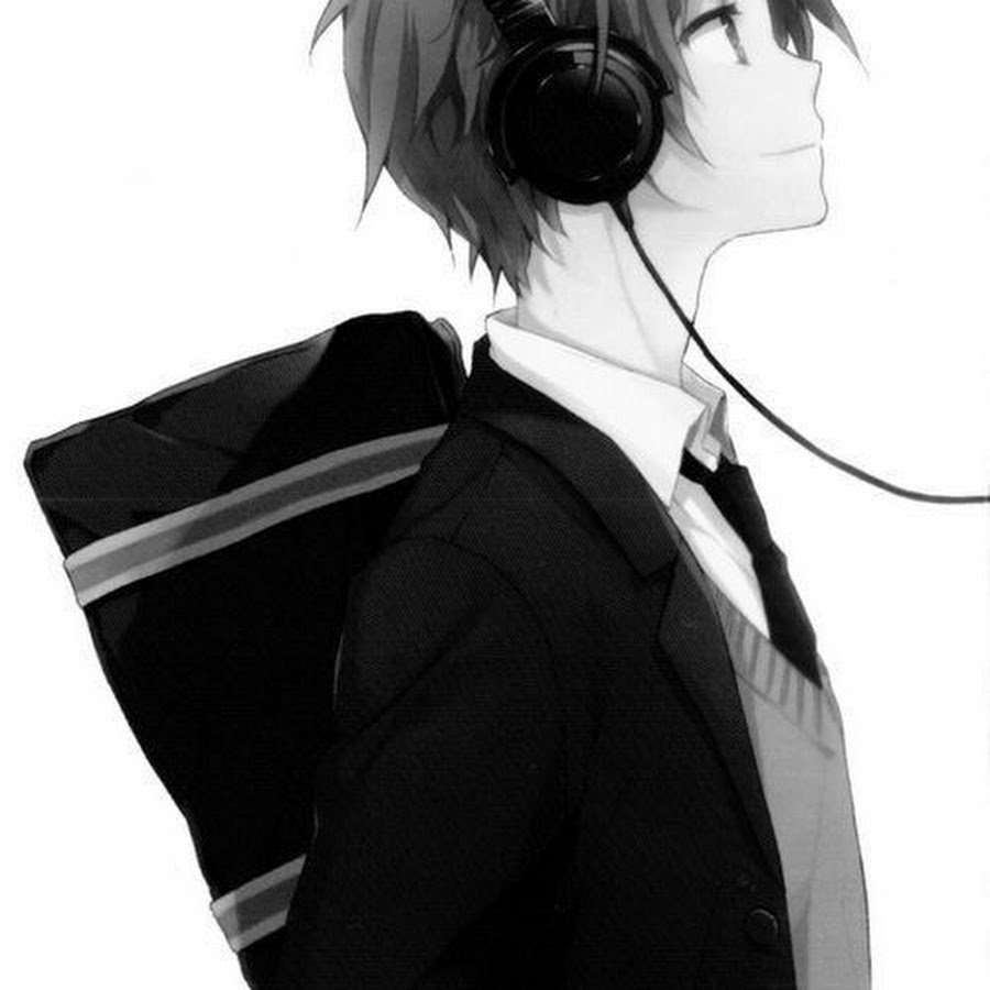 Аниме пацан черный