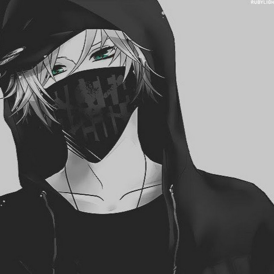 Аниме парень в маске