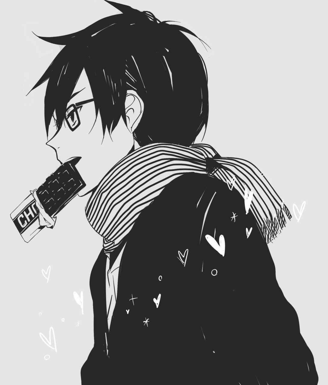 Аниме чёрно белое