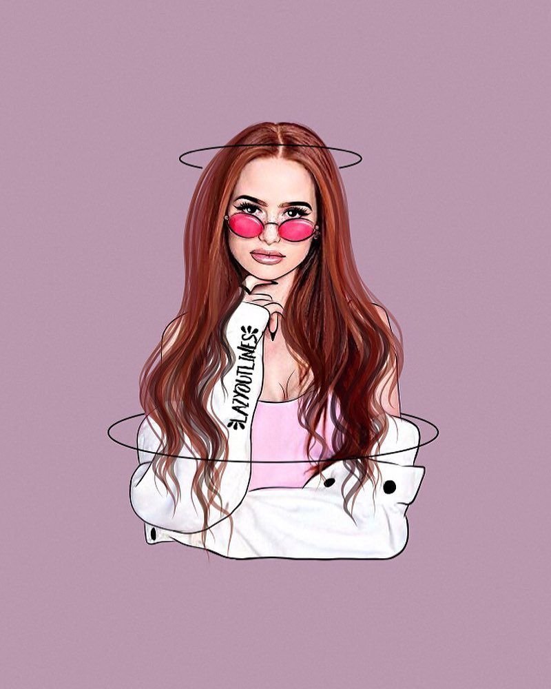 Портрет леди Дианы Зайцевой карандашом