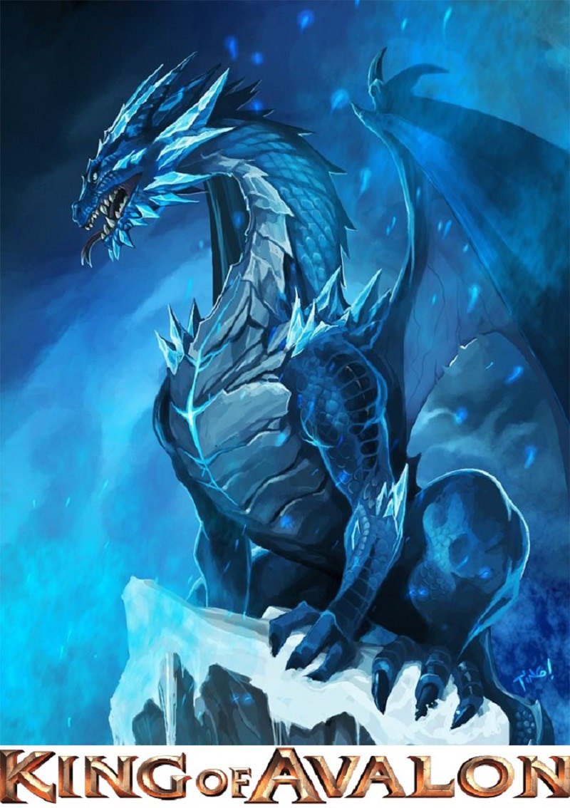 Тёмно синий дракон