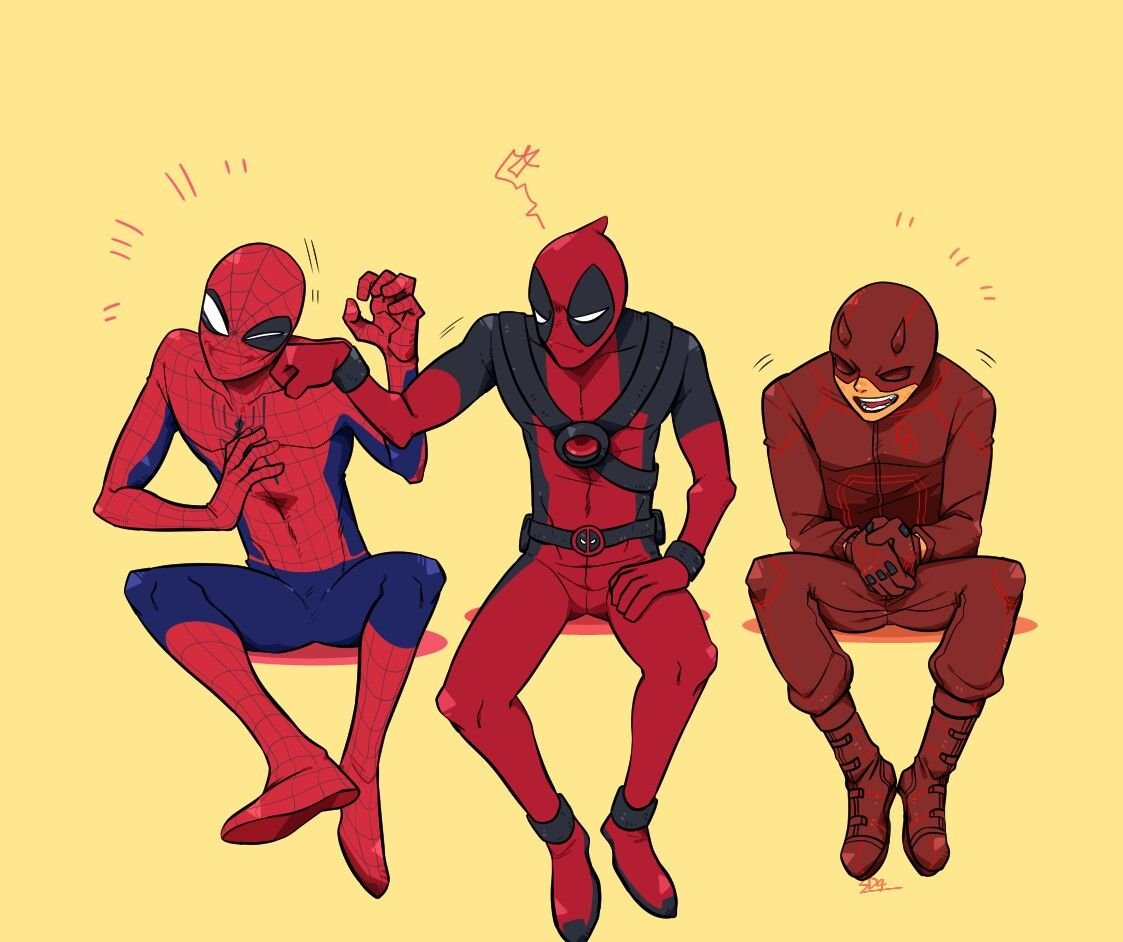 Дардевил человек паук Дэдпул