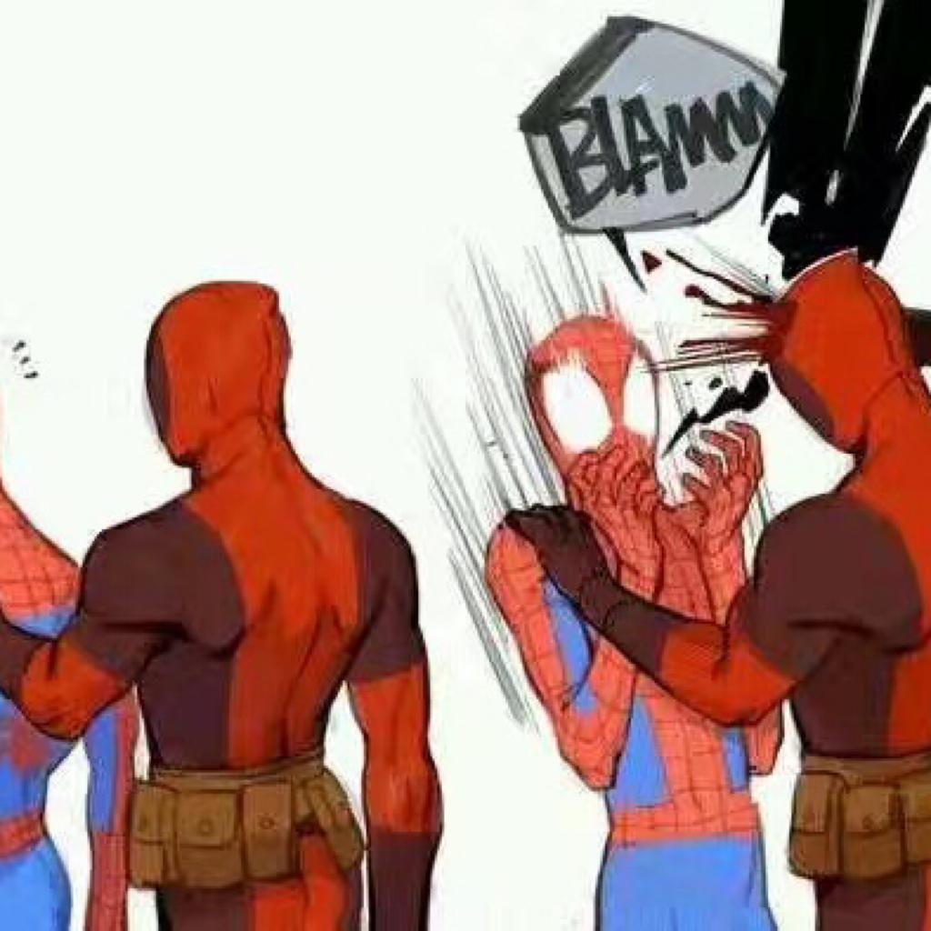 Дэдпул и человек паук шип