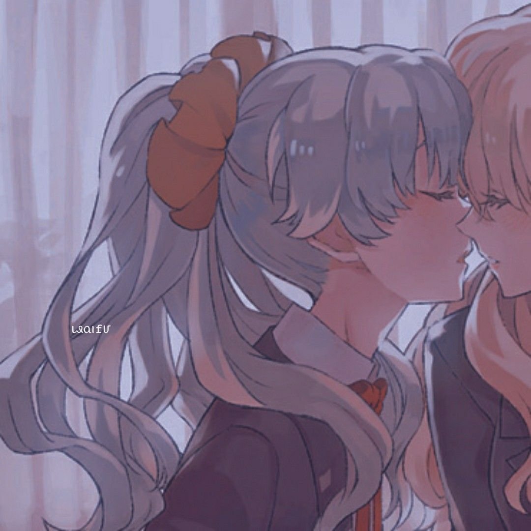 Парные аниме обои для подруг Эстетика