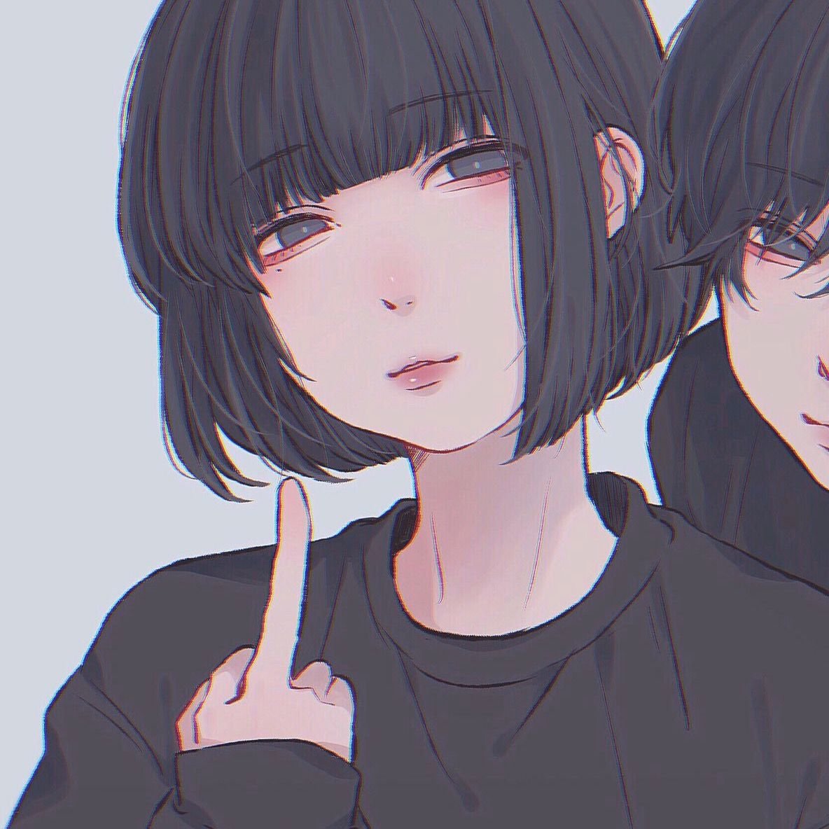 Парная ава аниме для подруг