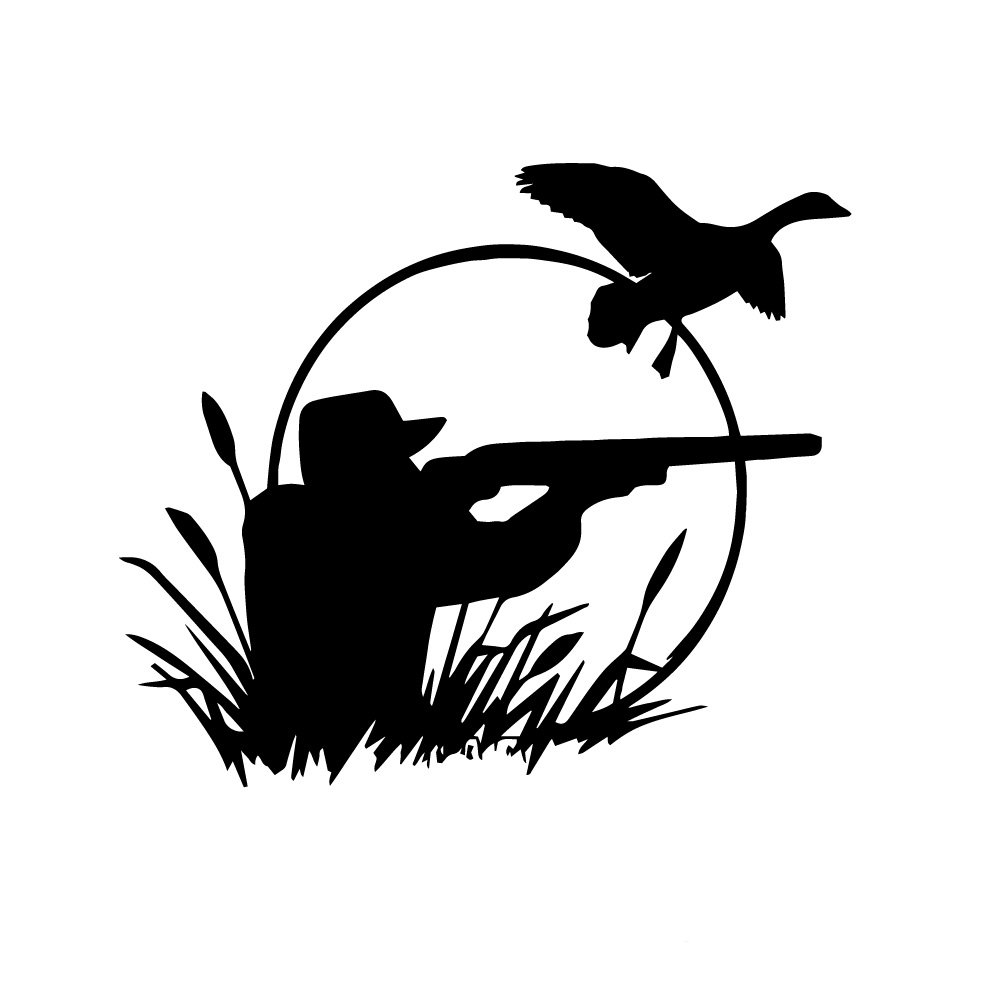 Охотник силуэт