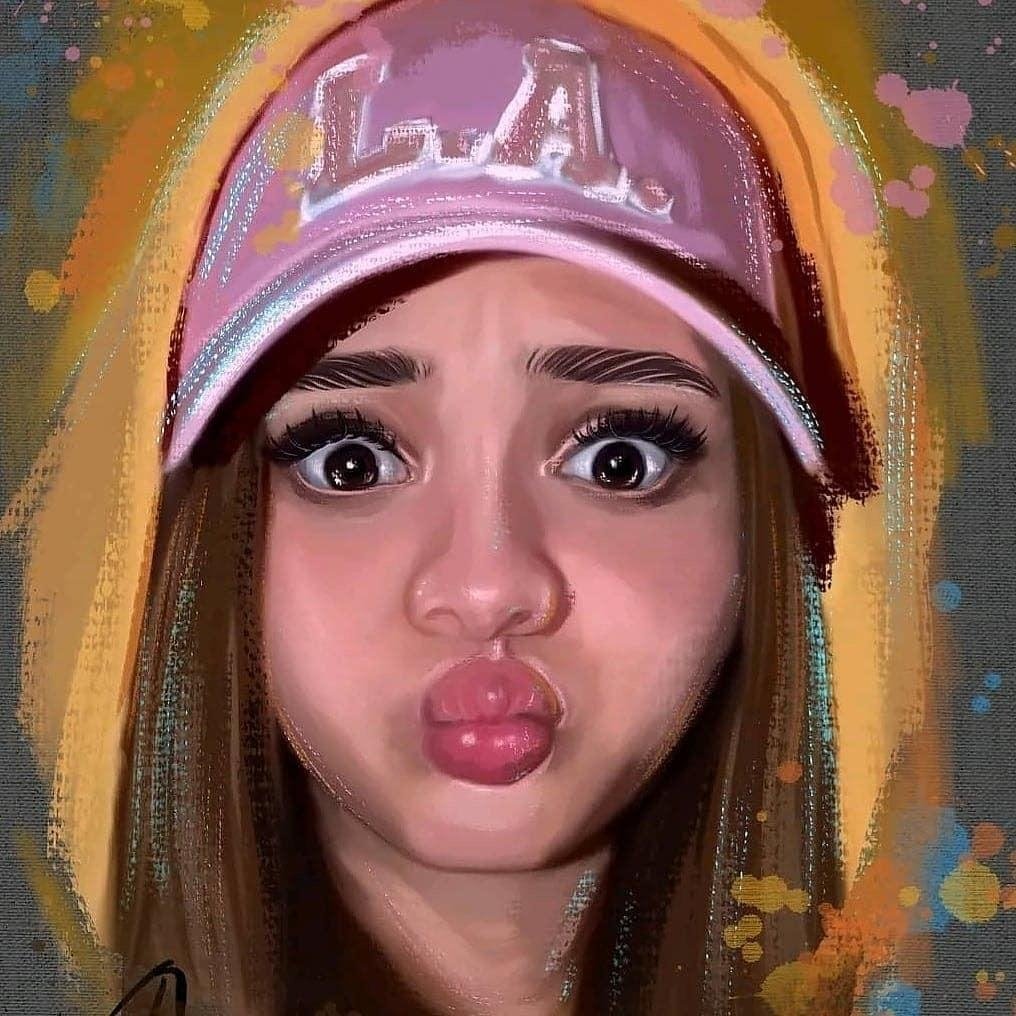 Портрет леди Дианы Зайцевой карандашом