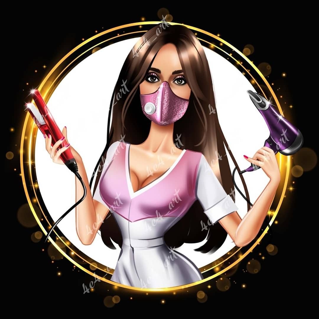 Логотип парикмахера стилиста